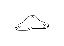 View 20216AG09B Suspension Ball Joint Lock Plate. Suspension Control Arm Bracket (Left, Front, Rear). Full-Sized Product Image