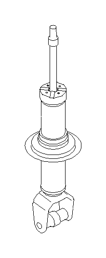View 20365XA04A Suspension Shock Absorber. Suspension Strut. Shock Absorber Complete (Rear). Full-Sized Product Image