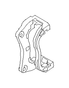 View 26225AG070 Disc Brake Caliper Bracket. Support Disk Brake (Left, Front). Full-Sized Product Image