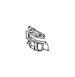 View 52153XA18B9W Bracket Guard Block. Bracket Guard R Complete (Black). Full-Sized Product Image