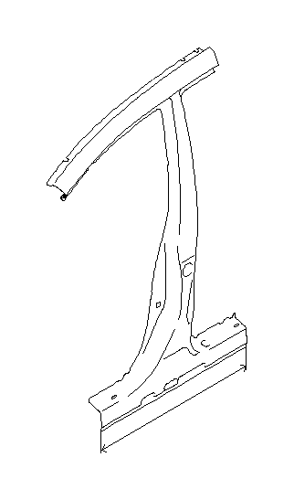 View 51439XA02A9P Quarter Panel. R Quarter Complete (Right, Rear Quarter, Outer). Full-Sized Product Image