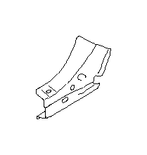 View 51472XA09A9P Rocker Panel. Reinforcement. Side Sill. REINFORCED Complete SD SL O (Left, Outer). Full-Sized Product Image