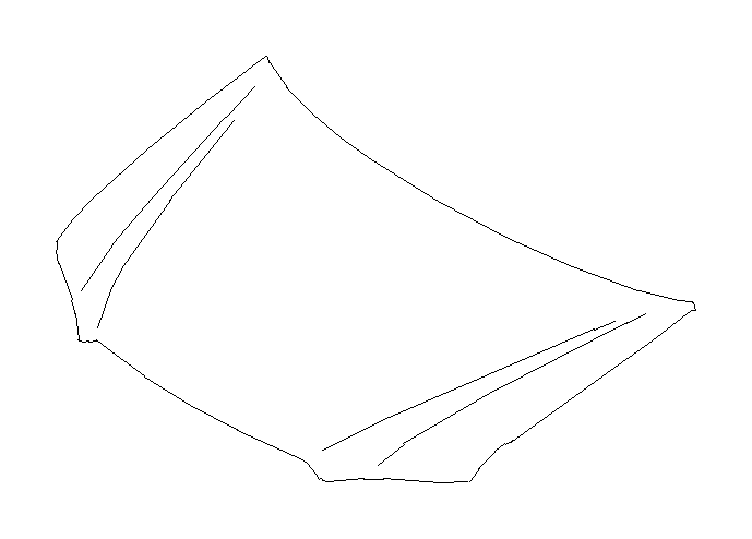 View 57229XA03A9P Hood Complete. Hood Extension Panel (Front). Full-Sized Product Image