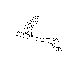 View 57707XA05A9E Bumper Cover Bracket. Bumper Cover Reinforcement. Bumper Cover Support Rail (Left, Front). Full-Sized Product Image