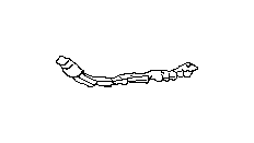View 57707XA10A Bumper Cover Brace. Bumper Cover Reinforcement Bracket (Right, Front, Upper, Driver). Full-Sized Product Image