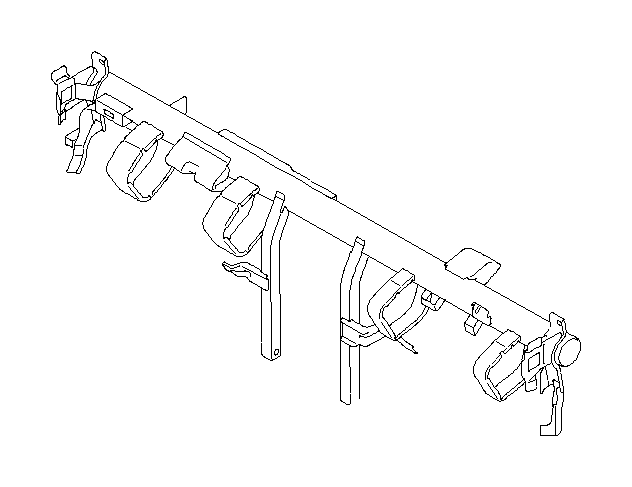 View 66300XA00A9P Instrument Panel Crossmember. Instrument Panel Reinforcement (BEIGE). Full-Sized Product Image