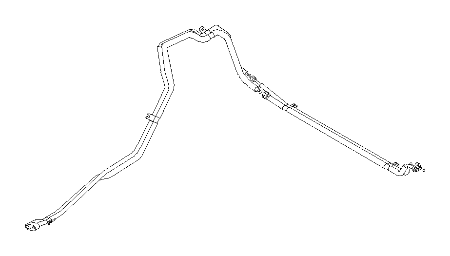 View 73430XA01B Air Conditioning (A/C) Refrigerant Hose. Pipe (Rear). Full-Sized Product Image