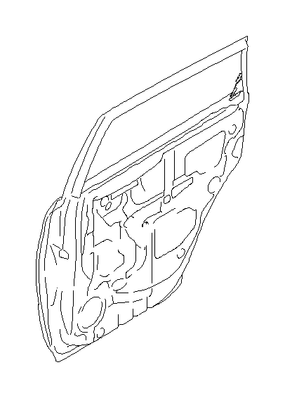 View 81822XA00B Cord Door (Right, Rear) Full-Sized Product Image