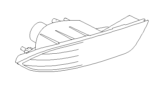 View 84281XA01C Reflector Panel. REFLEX Reflector (Left). Full-Sized Product Image