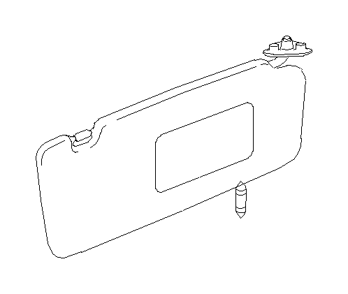 View 92019XA000MV Sun Visor (Right) Full-Sized Product Image