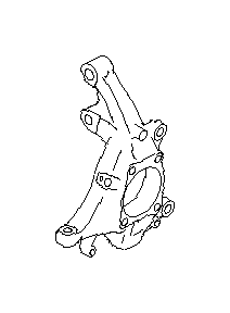 Steering Knuckle. Stub Axle. Housing (Right, Front). image