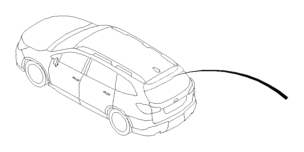 Image of Spoiler Roof (Painted, ABYSS BLUE PEARL; MAGNETITE GRAY M; TUNGSTEN METALLIC). A Vehicle Body part. image for your 2020 Subaru Legacy   