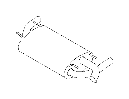 View 44300CA060 Exhaust Muffler Full-Sized Product Image