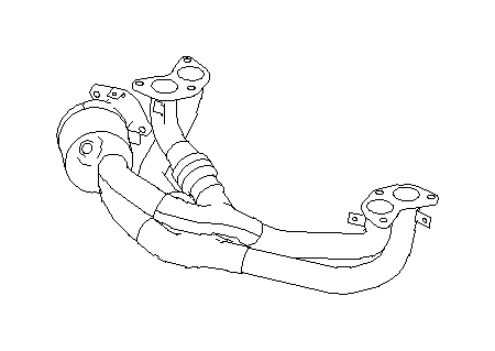 View 44620AC960 Catalytic Converter. Converter Complete. Pipe Complete Exhaust (Front). Full-Sized Product Image