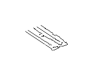 View 53709CA0009P Roof Bow. Roof Panel Reinforcement. Brace Complete RPR (Center). Full-Sized Product Image