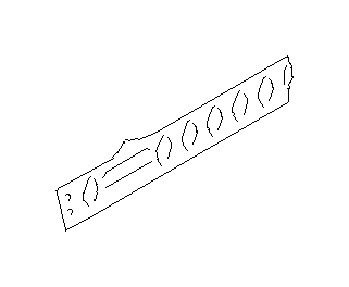 View 51572CA0309P Rocker Panel Brace. Rocker Panel Reinforcement Bracket. Side Sill (Left, Front, Outer). Full-Sized Product Image