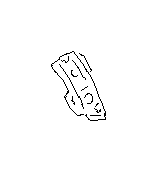 View 51572CA0009P Quarter Panel Reinforcement. Wheel Housing Bracket. REINFORCED R Pillar (Right, Rear Quarter, Inner). Full-Sized Product Image