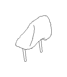 View 64061CA240VL Headrest (Front, Black) Full-Sized Product Image