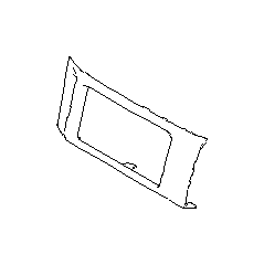 View 66060CA110 Dashboard Air Vent. Instrument Panel Bezel. Instrument Panel Trim Panel (Passenger, Center). Full-Sized Product Image
