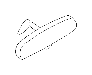 View 92039CA001 Interior Rear View Mirror. Mirror Kit IN (Inner). Full-Sized Product Image