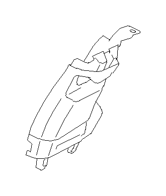 View Door Pillar Post Trim Set. Trim Panel B PL CLH (Left, Upper). Full-Sized Product Image