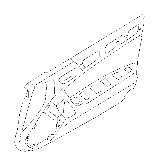 View 94212CA060VH Door Interior Trim Panel (Right, Front, Outer, BLACK) Full-Sized Product Image