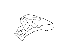 View 95086CA220 Spare Tire Cover Bracket. Trunk Floor Storage Box Bracket. Side. Spacer TRK SD (Right, Rear). Full-Sized Product Image