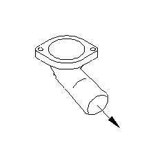 View Engine Coolant Thermostat Housing. Water Neck. Cover Thermostat. Full-Sized Product Image