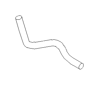 View Automatic Transmission Oil Cooler Hose. Hose ATF (AT). Full-Sized Product Image