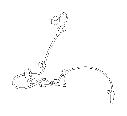 View 27540CC030 ABS Wheel Speed Sensor. Sensor (RR) (Left, Rear). Full-Sized Product Image