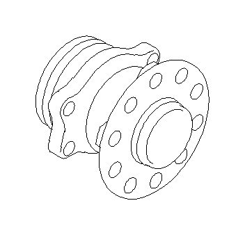 View Wheel Bearing and Hub. Hub Unit Complete R. Full-Sized Product Image