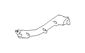 Image of Bumper Cover Bracket. Bumper Cover Support Rail. Bumper Guide. Bracket SD R (Right, Rear, Driver)... image for your Subaru