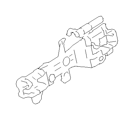 View 61142CA010 Exterior Door Handle Base. Frame Handle FLH (Left, Front, Outer). Full-Sized Product Image
