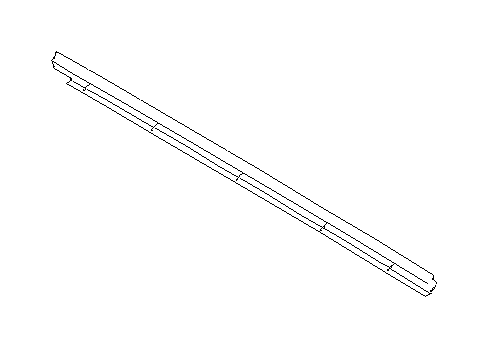 View 61282CC010 Door Belt Molding. Door Window Belt Weatherstrip (Left, Front, Inner). Full-Sized Product Image
