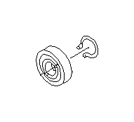 View Manual Transmission Differential Bearing. Transfer Case Input Shaft Bearing (MT). Full-Sized Product Image