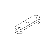 View Engine Cradle Spacer. Suspension Subframe Reinforcement Bracket. Full-Sized Product Image 1 of 1
