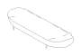 View Seat Cover. Cushion Cover Complete R (Rear, DARK GRAY). Full-Sized Product Image