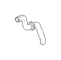View Air Conditioning (A/C) Evaporator Drain. Drain Hose. Full-Sized Product Image