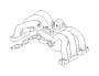 View Air Crossover Gasket. Engine Intake Manifold Gasket. Full-Sized Product Image
