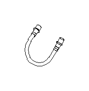 View Brake Hydraulic Hose (Rear) Full-Sized Product Image