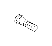 View Wheel Lug Stud. Hub Bolt. Full-Sized Product Image