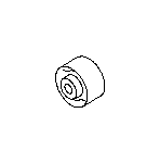 Image of Suspension Crossmember Insulator. Bushing Differential Mounting R. Cushion Rubber. image for your 2000 Subaru Legacy  Brighton Wagon 
