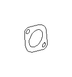View Catalytic Converter Gasket. Exhaust Pipe Connector Gasket (Front, Rear). Full-Sized Product Image