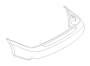 View Bumper Corner Cover. Bumper Cover Bracket. Bumper Cover Spacer Panel (Splash shield immediately below the bumper., Left, Rear, Driver, Lower). Full-Sized Product Image