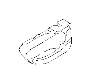 View Interior Door Handle Screw Cap. Cap Remote (BEIGE). Full-Sized Product Image