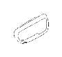 Image of Interior Door Handle Trim. Cover Remote Door (Left, Front, GRAY). image for your 2004 Subaru Outback   