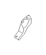 View Seat Hinge. Bracket SD Hinge. Side (Left). Full-Sized Product Image