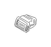 View Dashboard Air Vent. Grille Vent. Ventilator (Passenger, GRAY). Full-Sized Product Image 1 of 1