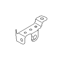 View Harness Clip. Plate. Bracket. Full-Sized Product Image