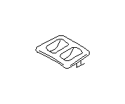 View Console Coin Holder. Coin Tray Console. Tray Coin CSL R (Rear, BEIGE). Full-Sized Product Image